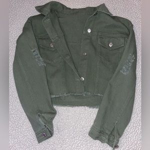 SHEIN Women’s Cropped and Ripped Jean Jacket!